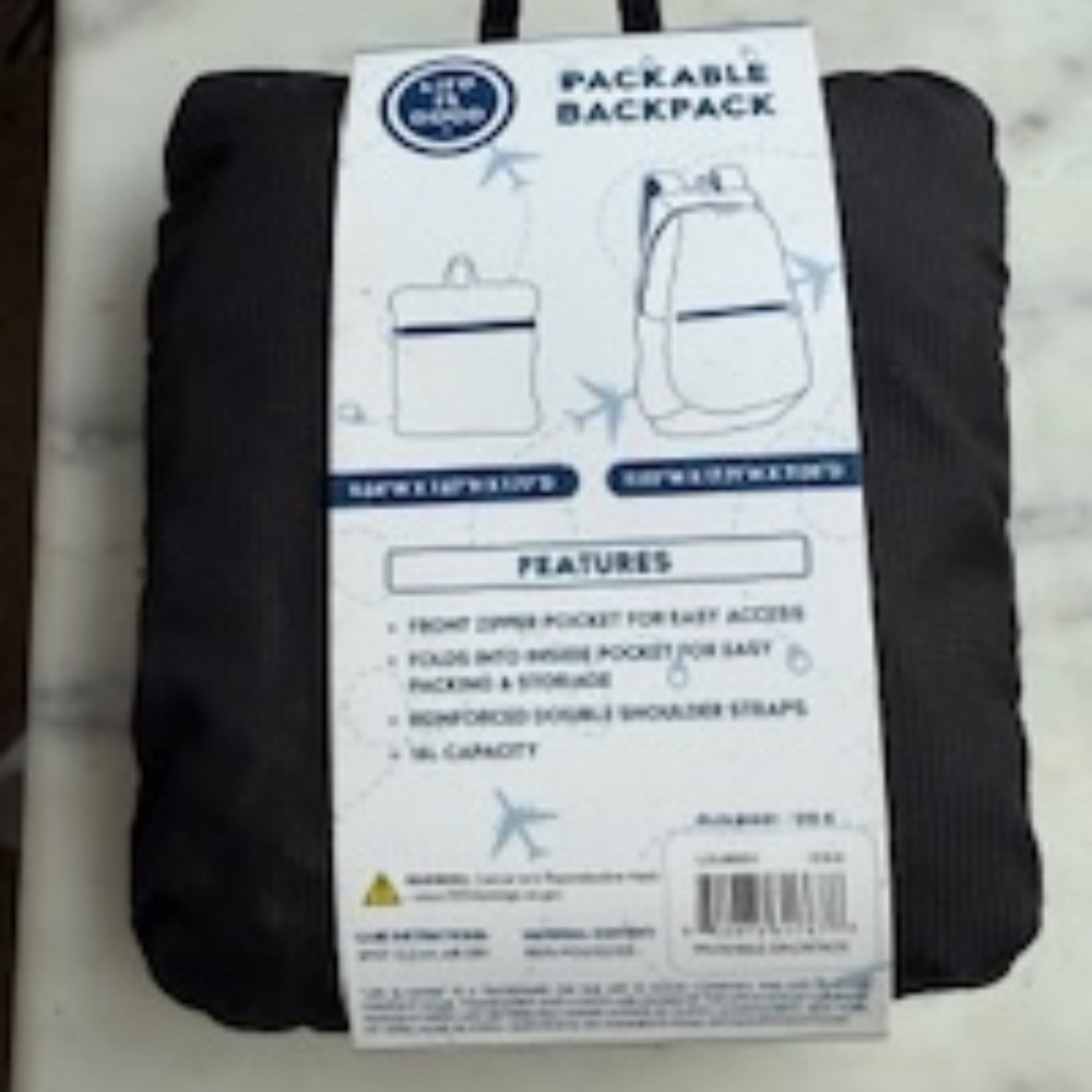 Life Is Good Packable Backpack *NEW* - Picture 4 of 7